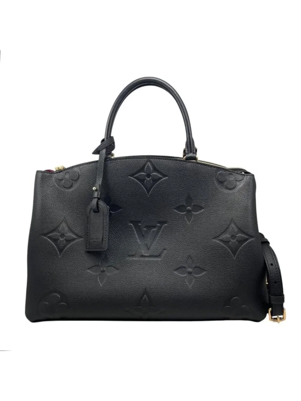 Louis Vuitton Tote Shoulder Bag Grand Palais MM Monogram Empreinte Noir Black